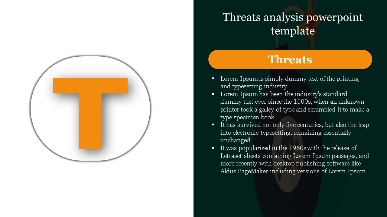 Threats analysis powerpoint template